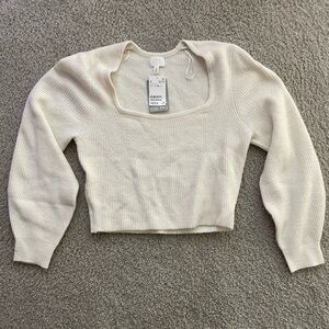 H&M Off-White Knit Sweater